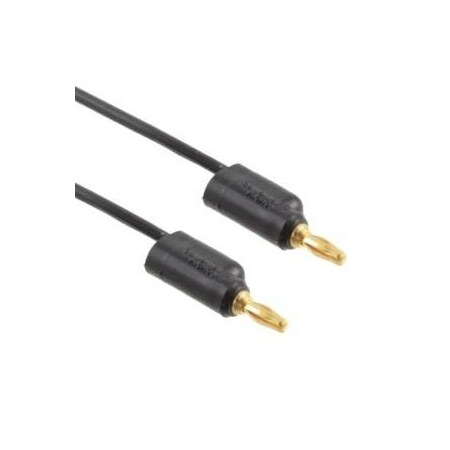 Fluke Mini Banana Plug Patch Cord Black 1081-48-0